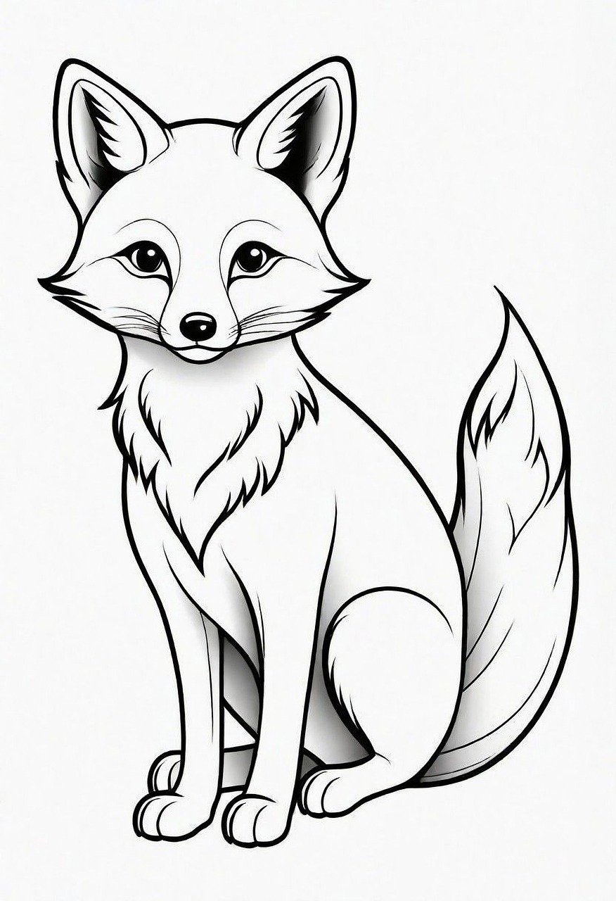 190+ Fox Coloring Pages Printable 123