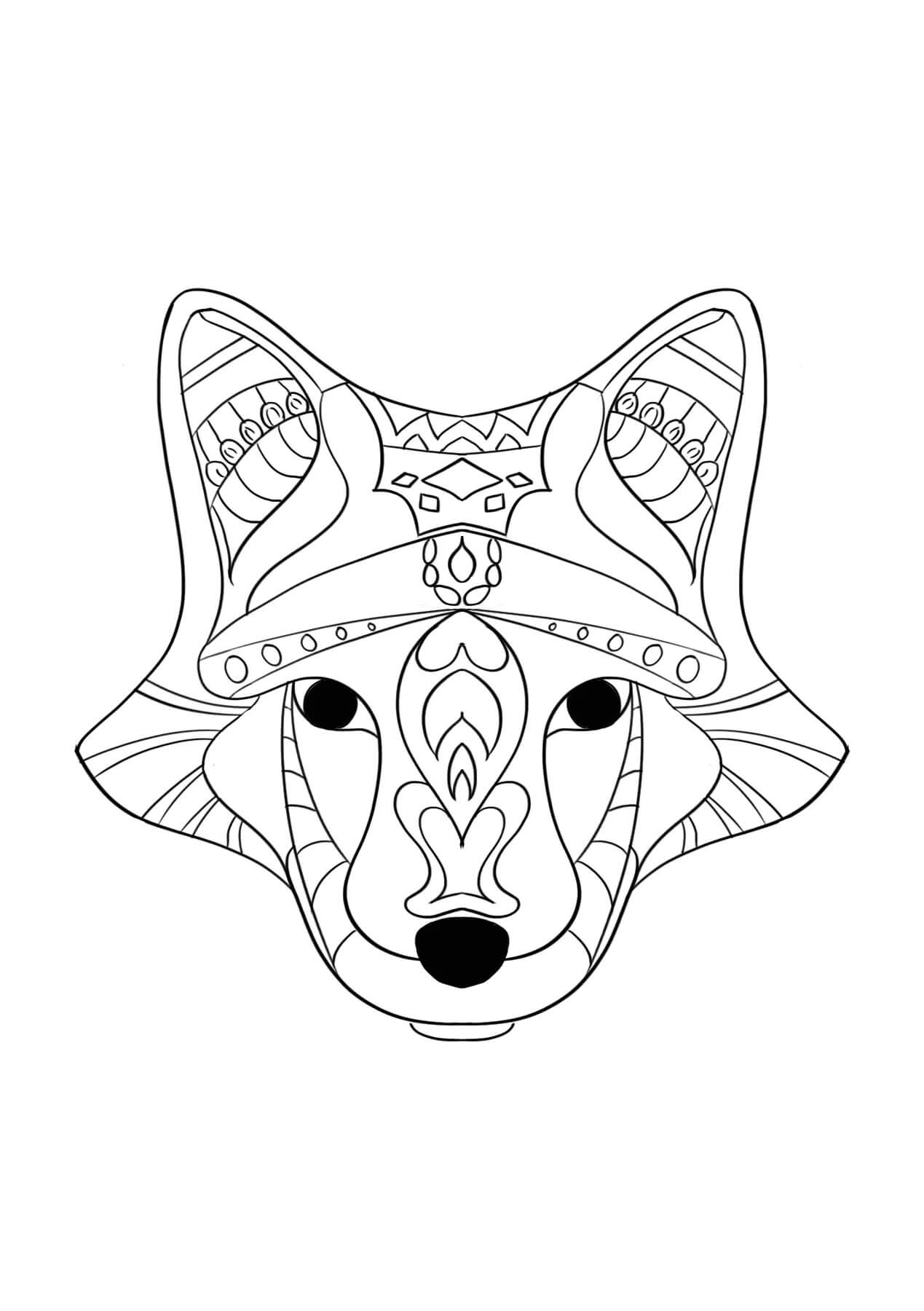 190+ Fox Coloring Pages Printable 124