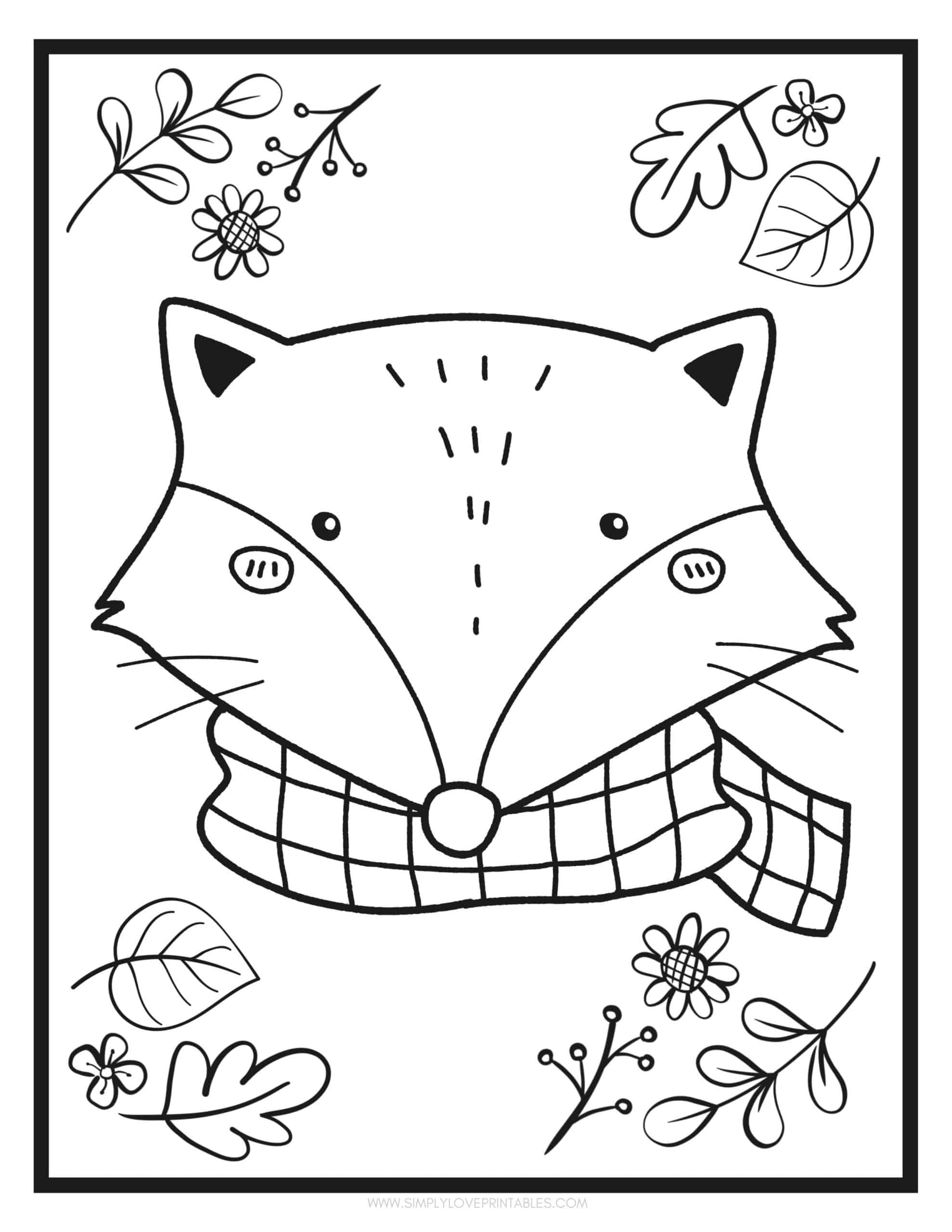 190+ Fox Coloring Pages Printable 130