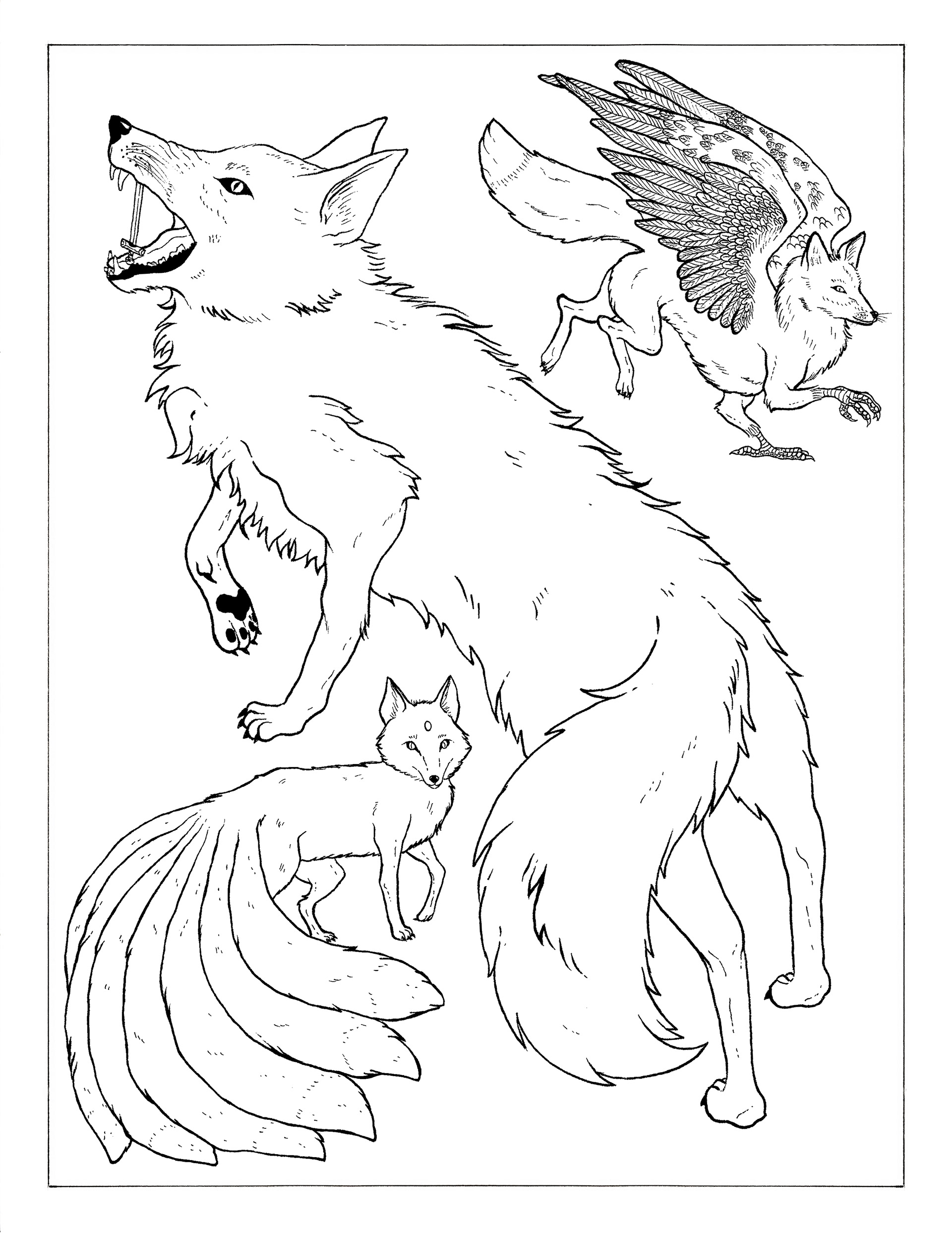 190+ Fox Coloring Pages Printable 131