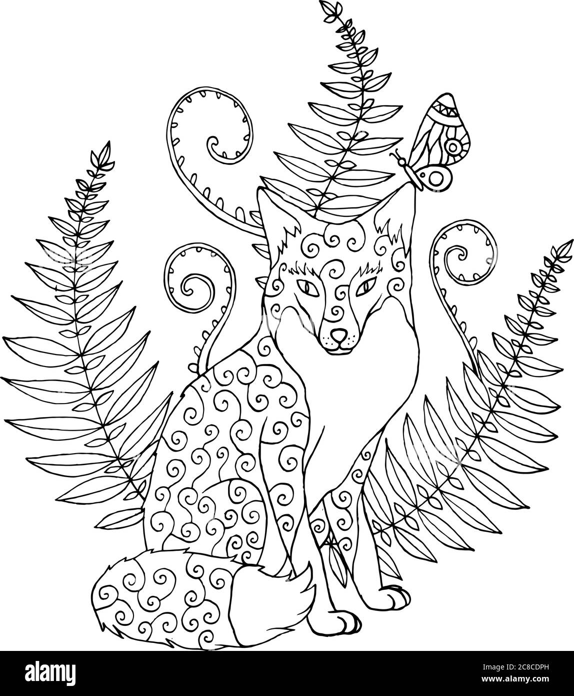 190+ Fox Coloring Pages Printable 132