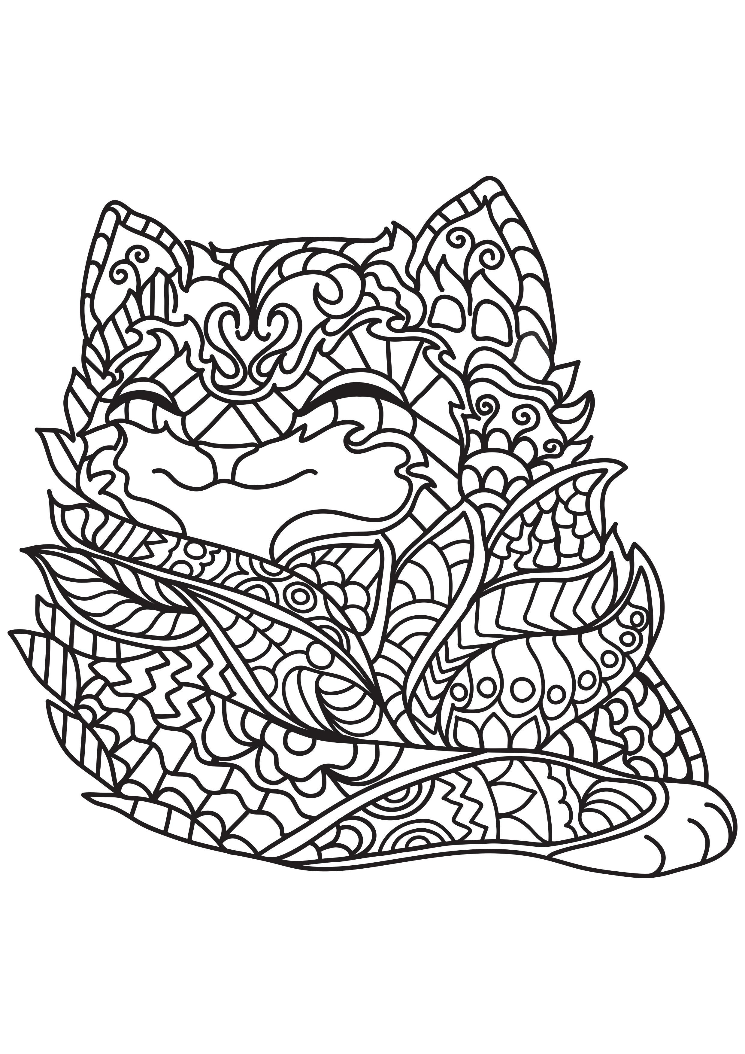 190+ Fox Coloring Pages Printable 146