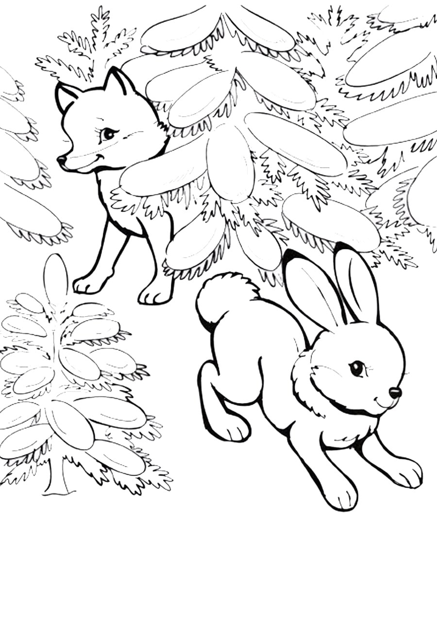 190+ Fox Coloring Pages Printable 147