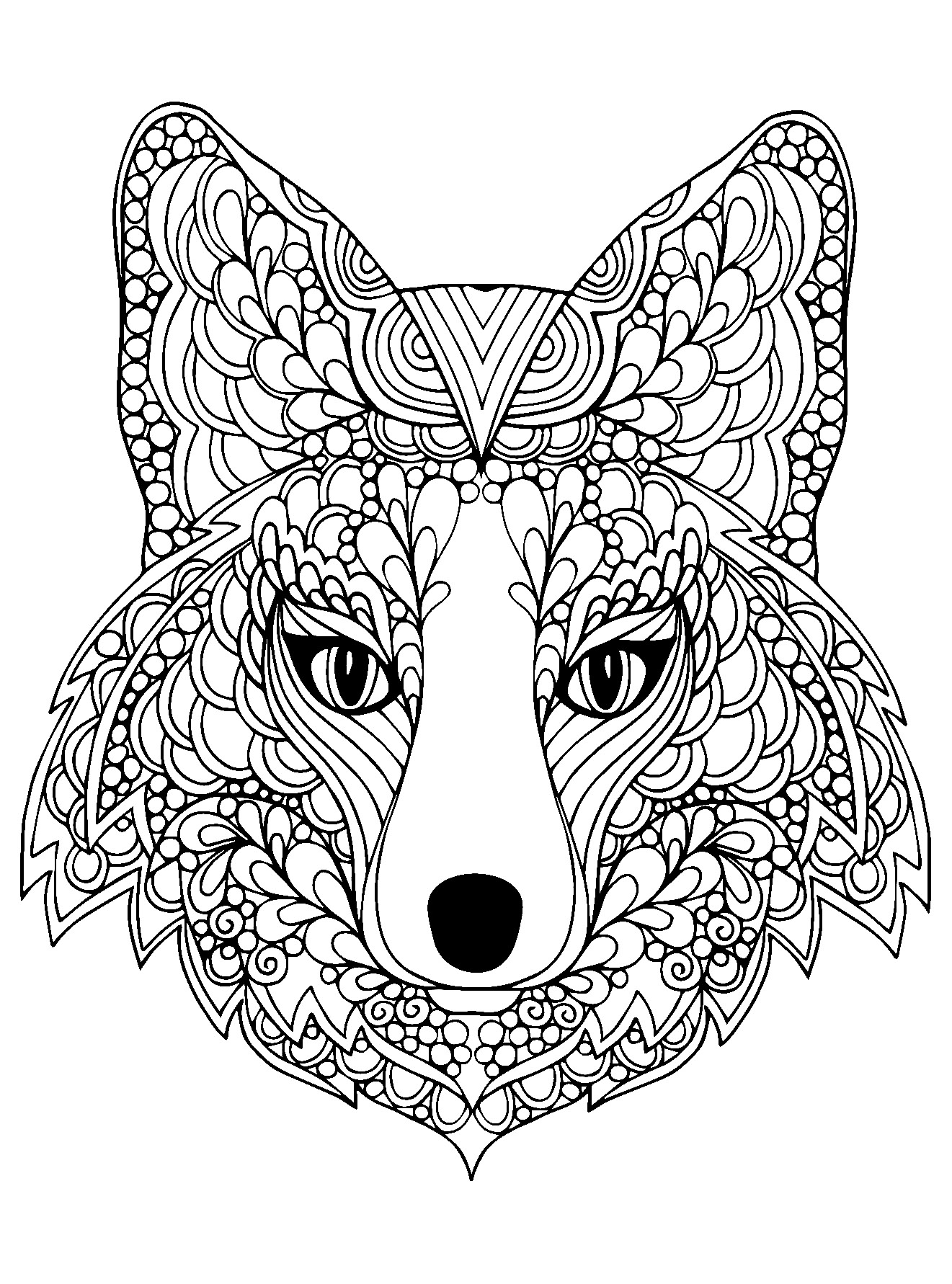 190+ Fox Coloring Pages Printable 15