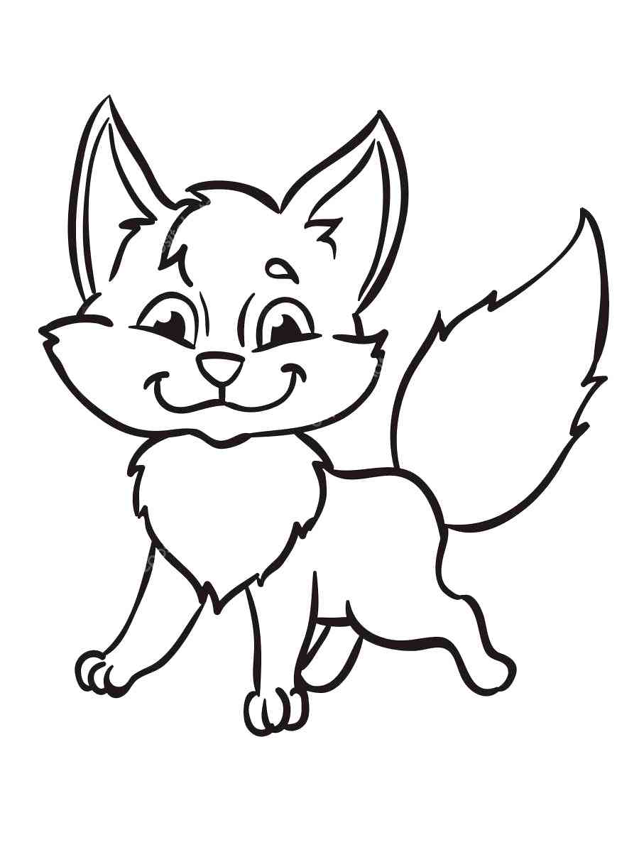 190+ Fox Coloring Pages Printable 154