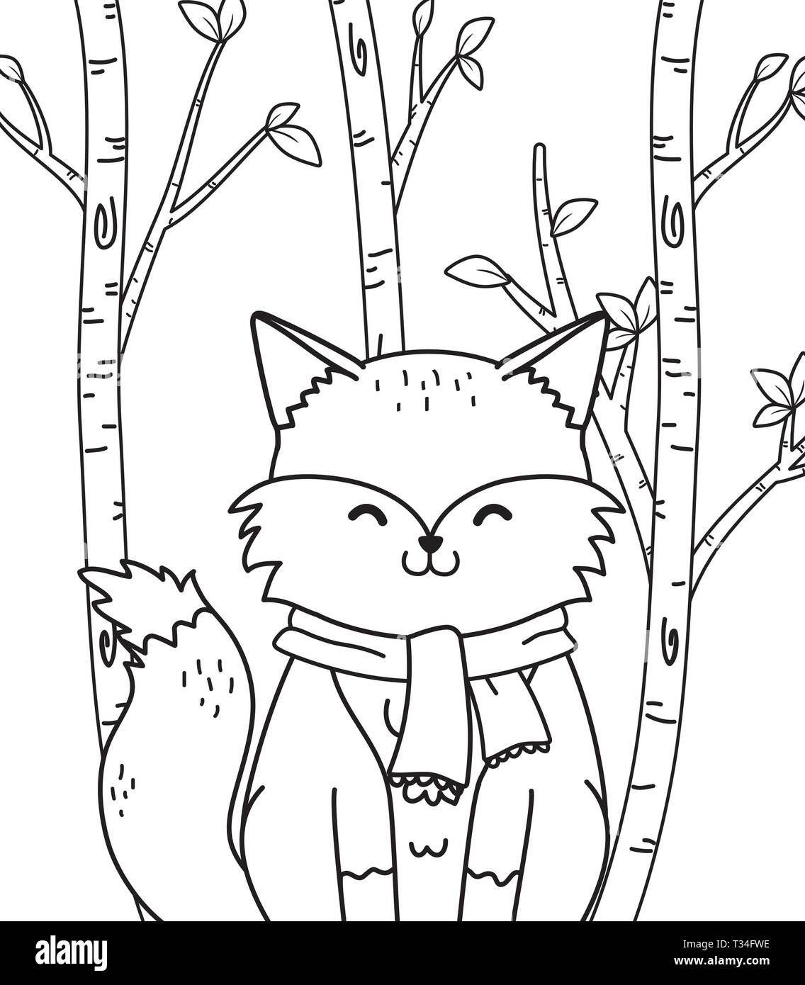 190+ Fox Coloring Pages Printable 156