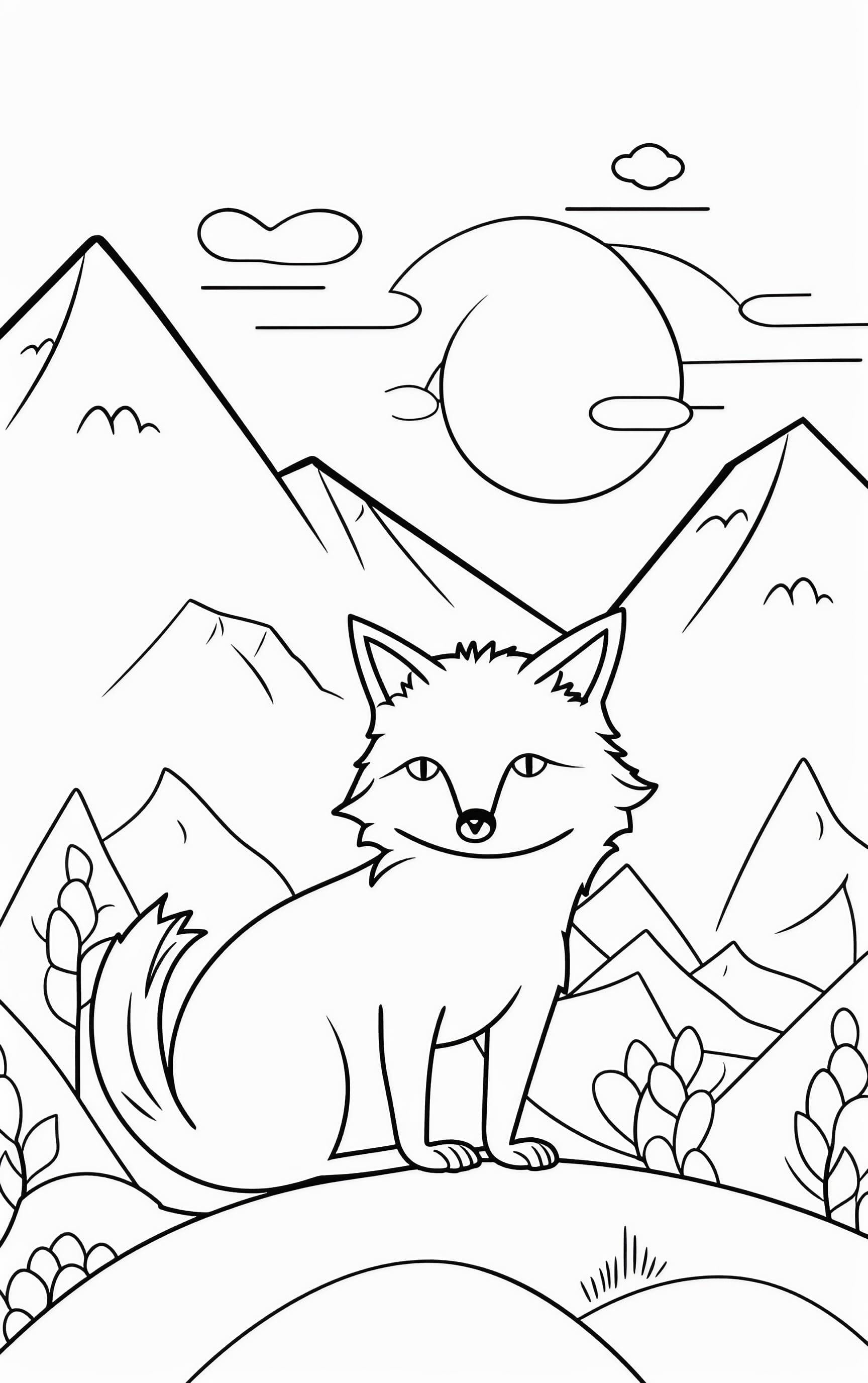 190+ Fox Coloring Pages Printable 161