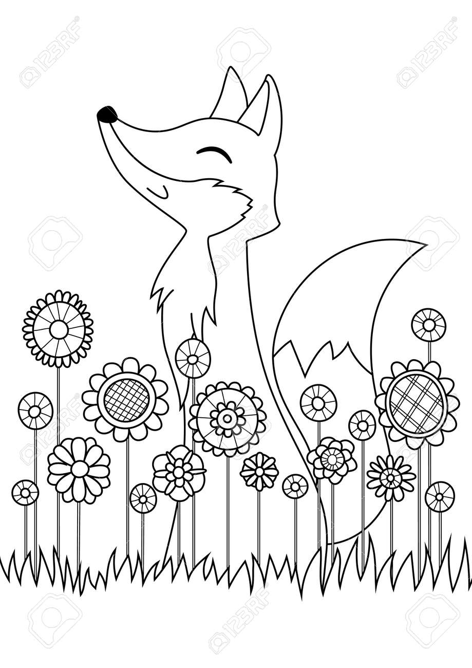 190+ Fox Coloring Pages Printable 163