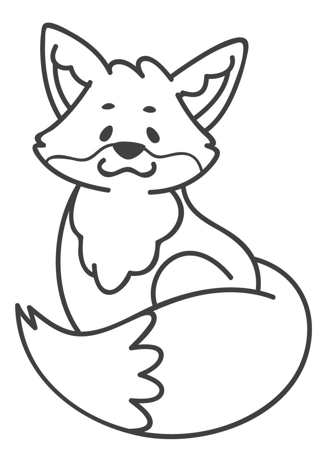 190+ Fox Coloring Pages Printable 171