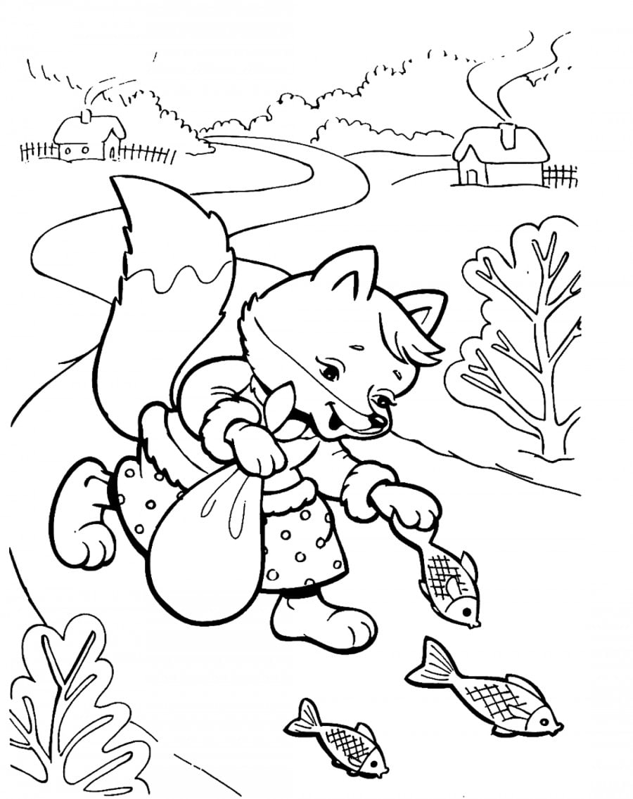 190+ Fox Coloring Pages Printable 173