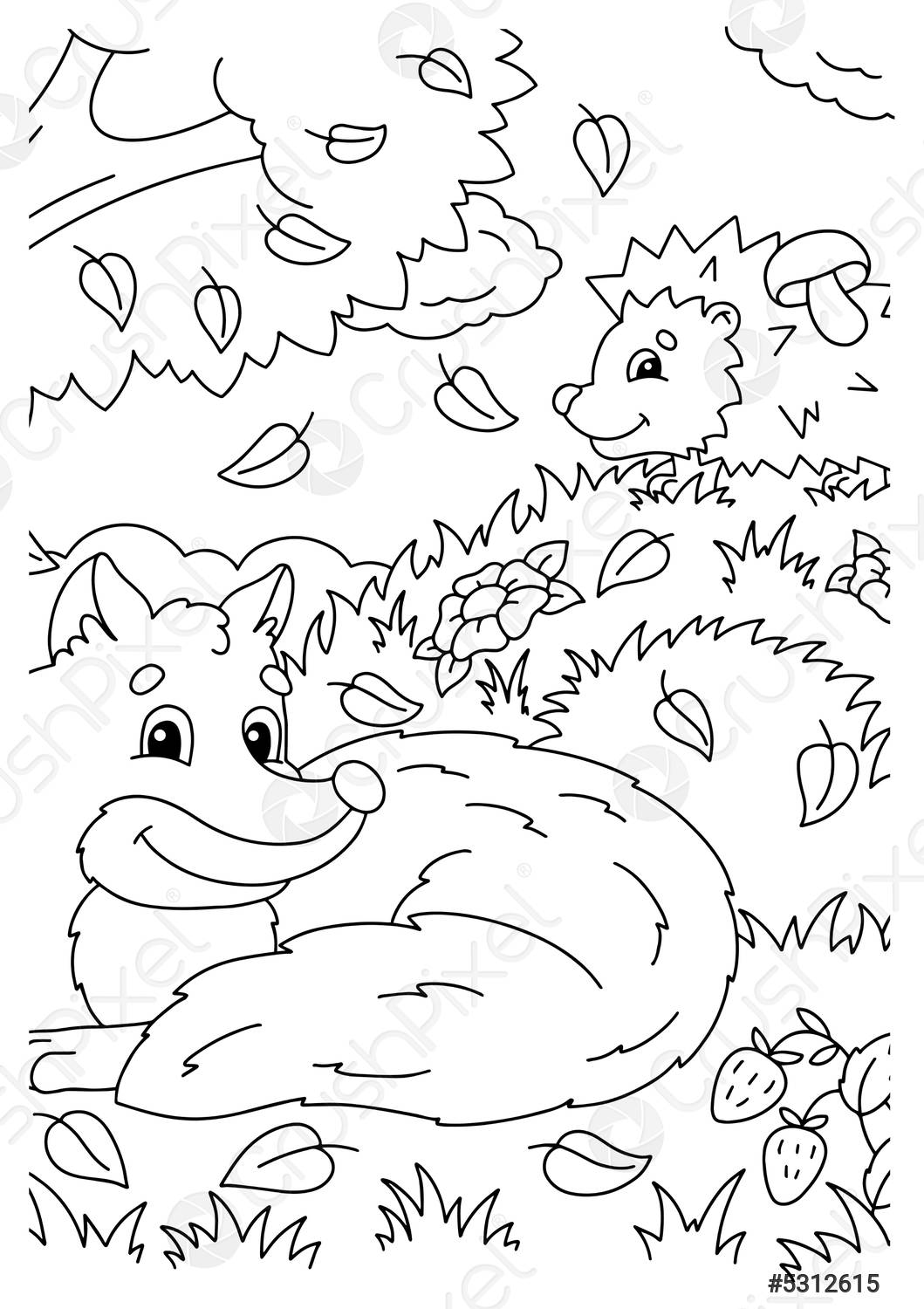 190+ Fox Coloring Pages Printable 174