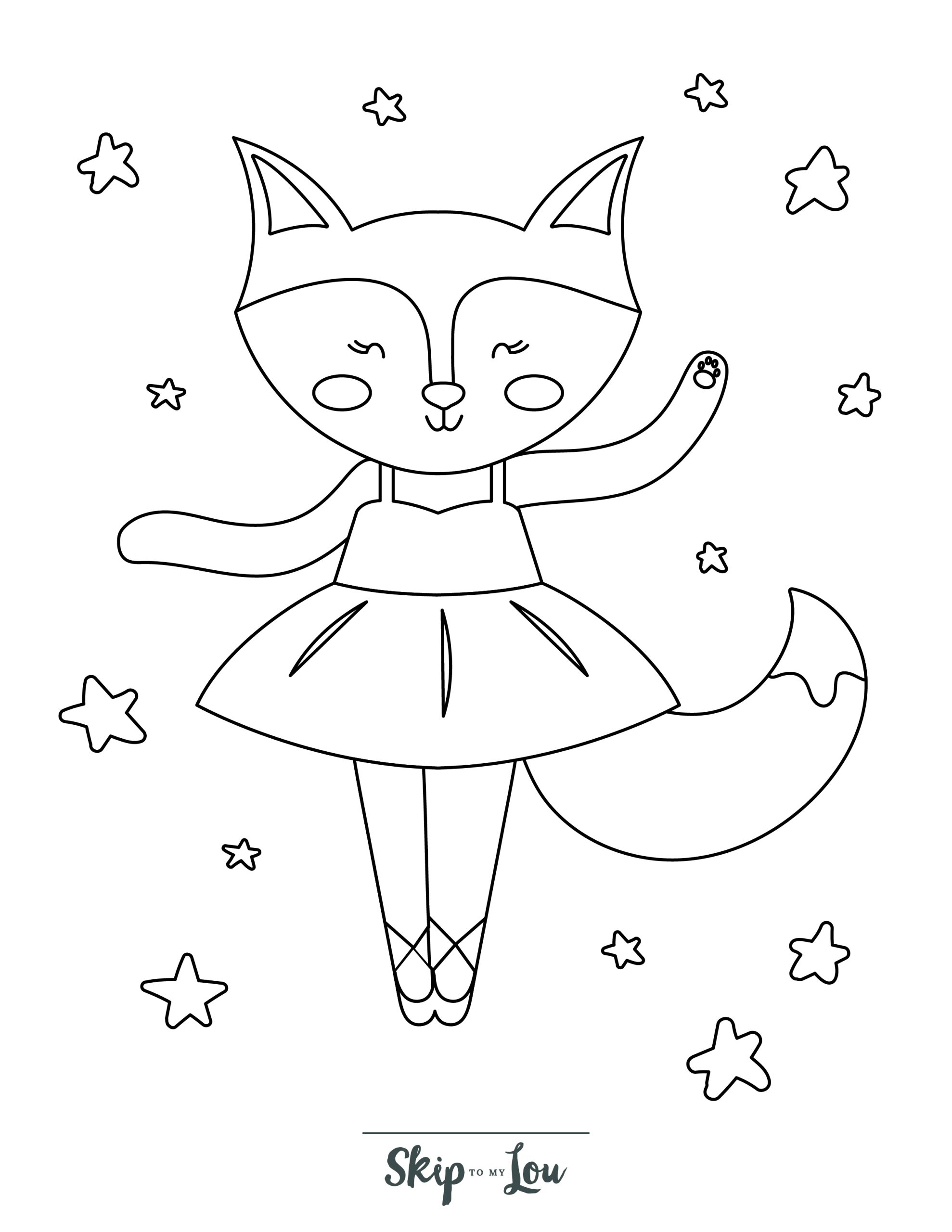 190+ Fox Coloring Pages Printable 177