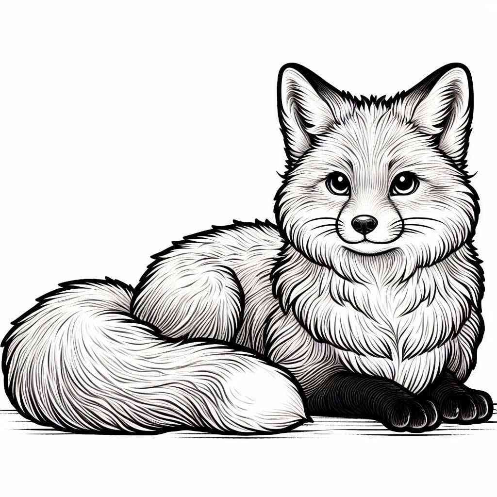 190+ Fox Coloring Pages Printable 184