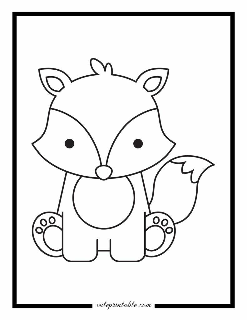 190+ Fox Coloring Pages Printable 2