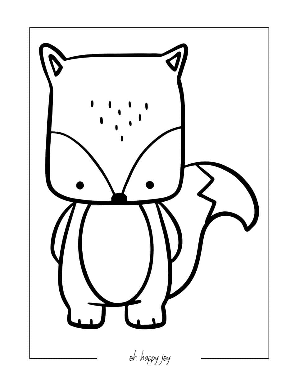 190+ Fox Coloring Pages Printable 22