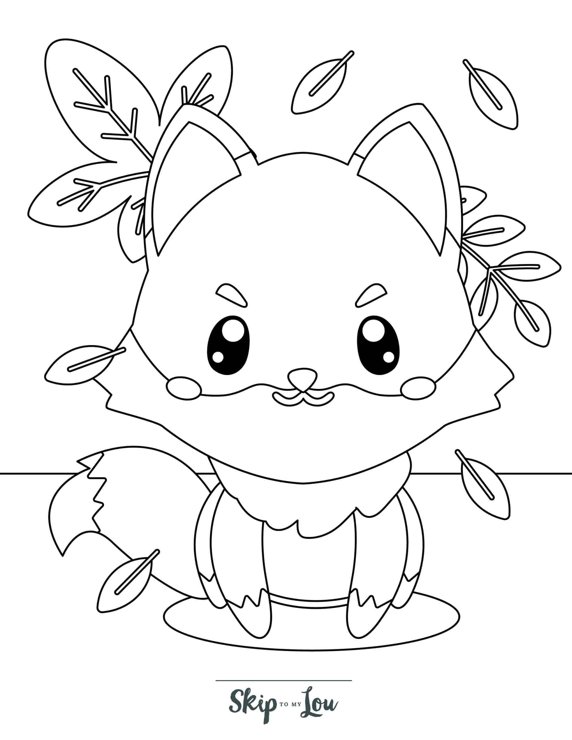 190+ Fox Coloring Pages Printable 23