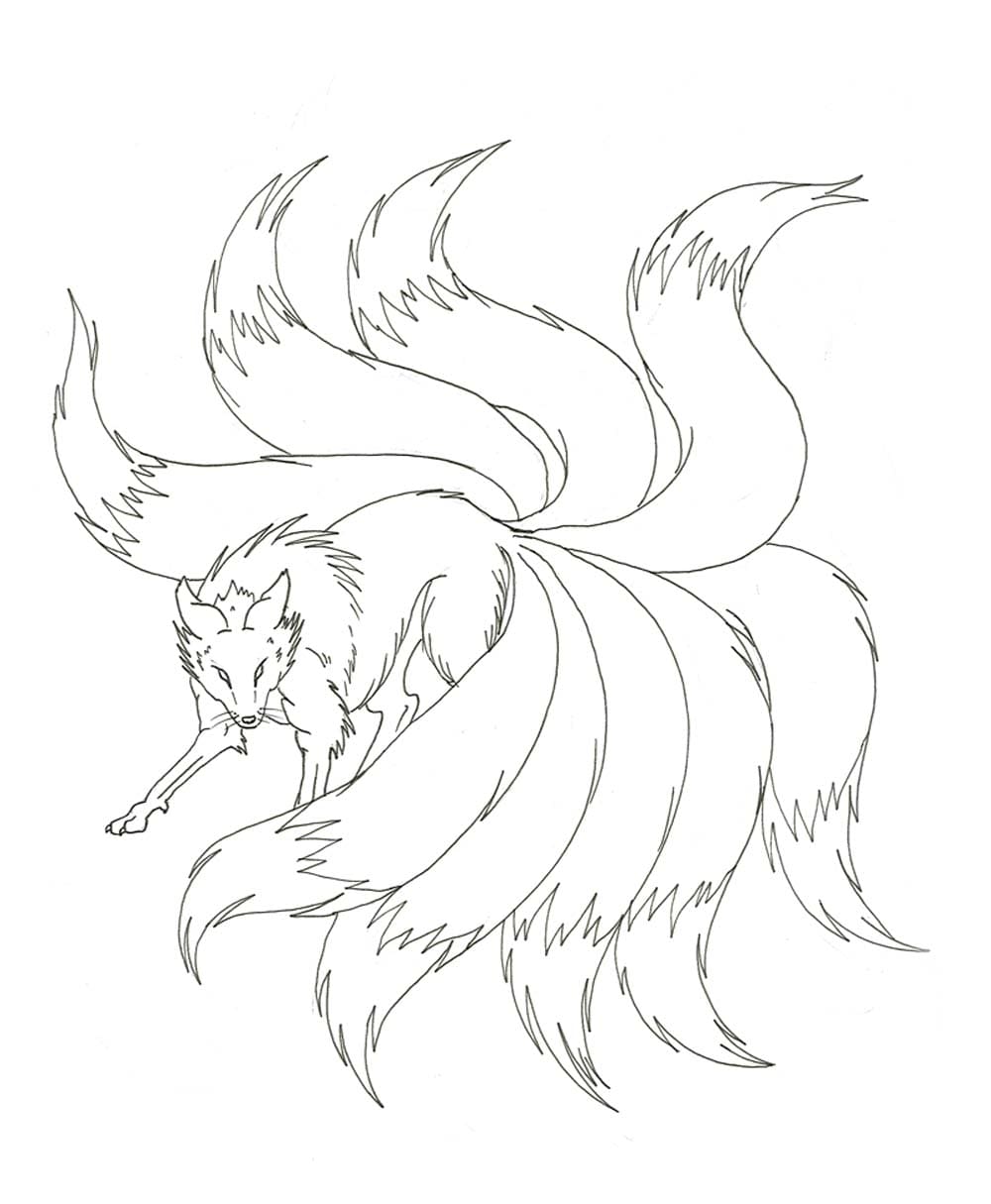 190+ Fox Coloring Pages Printable 24