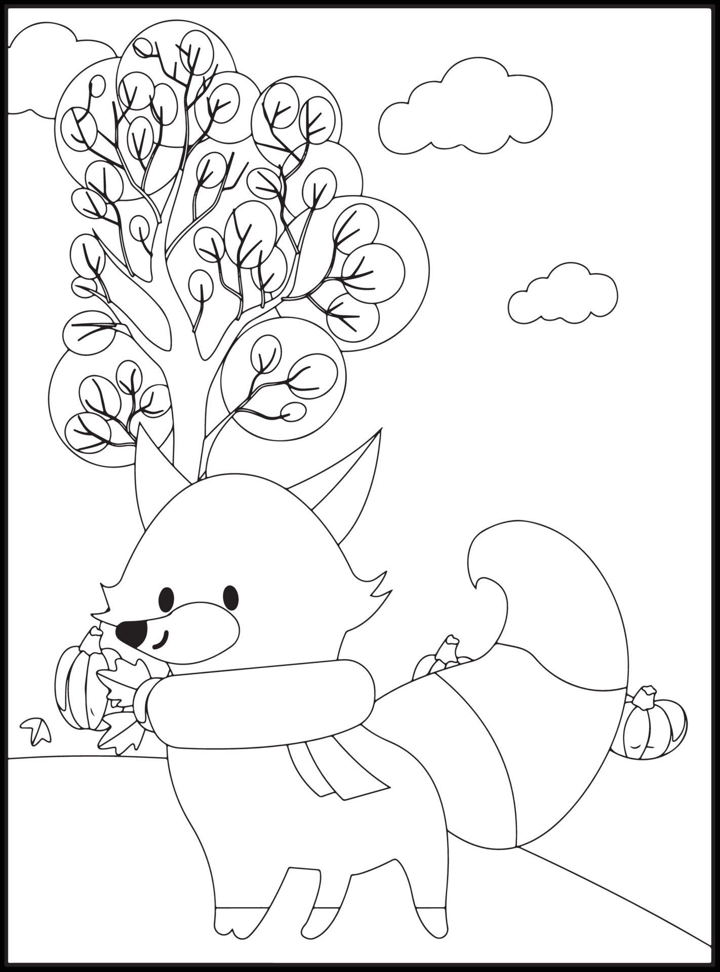 190+ Fox Coloring Pages Printable 30