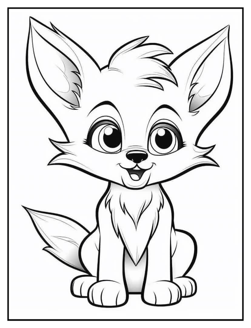 190+ Fox Coloring Pages Printable 34