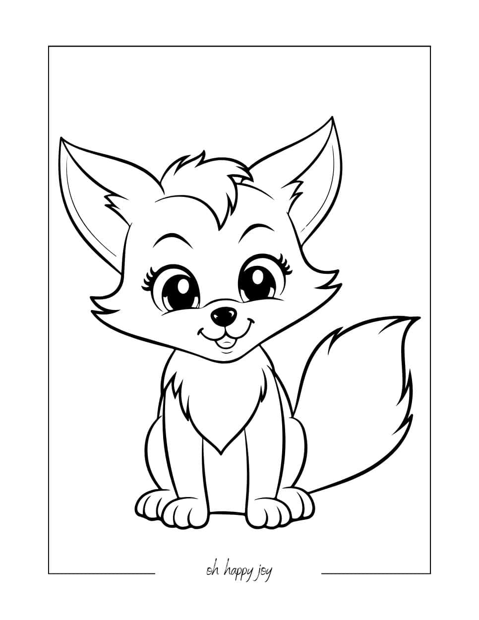 190+ Fox Coloring Pages Printable 37