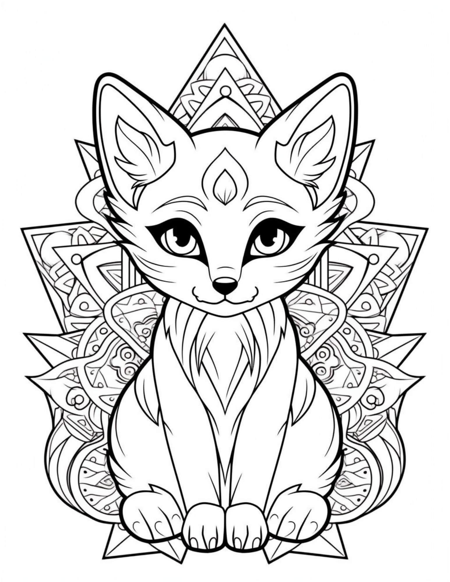 190+ Fox Coloring Pages Printable 41