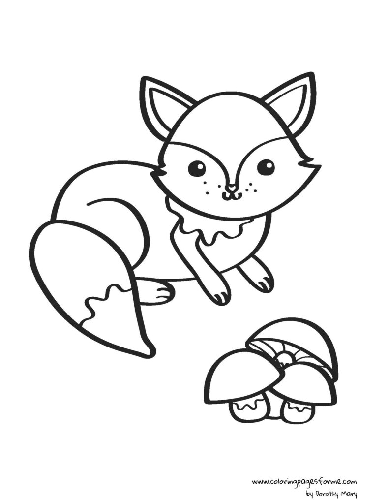 190+ Fox Coloring Pages Printable 42