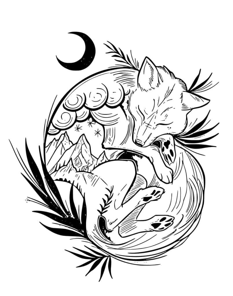 190+ Fox Coloring Pages Printable 44