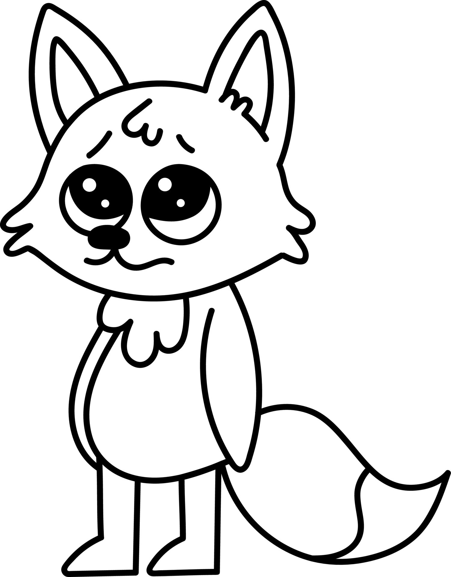 190+ Fox Coloring Pages Printable 45