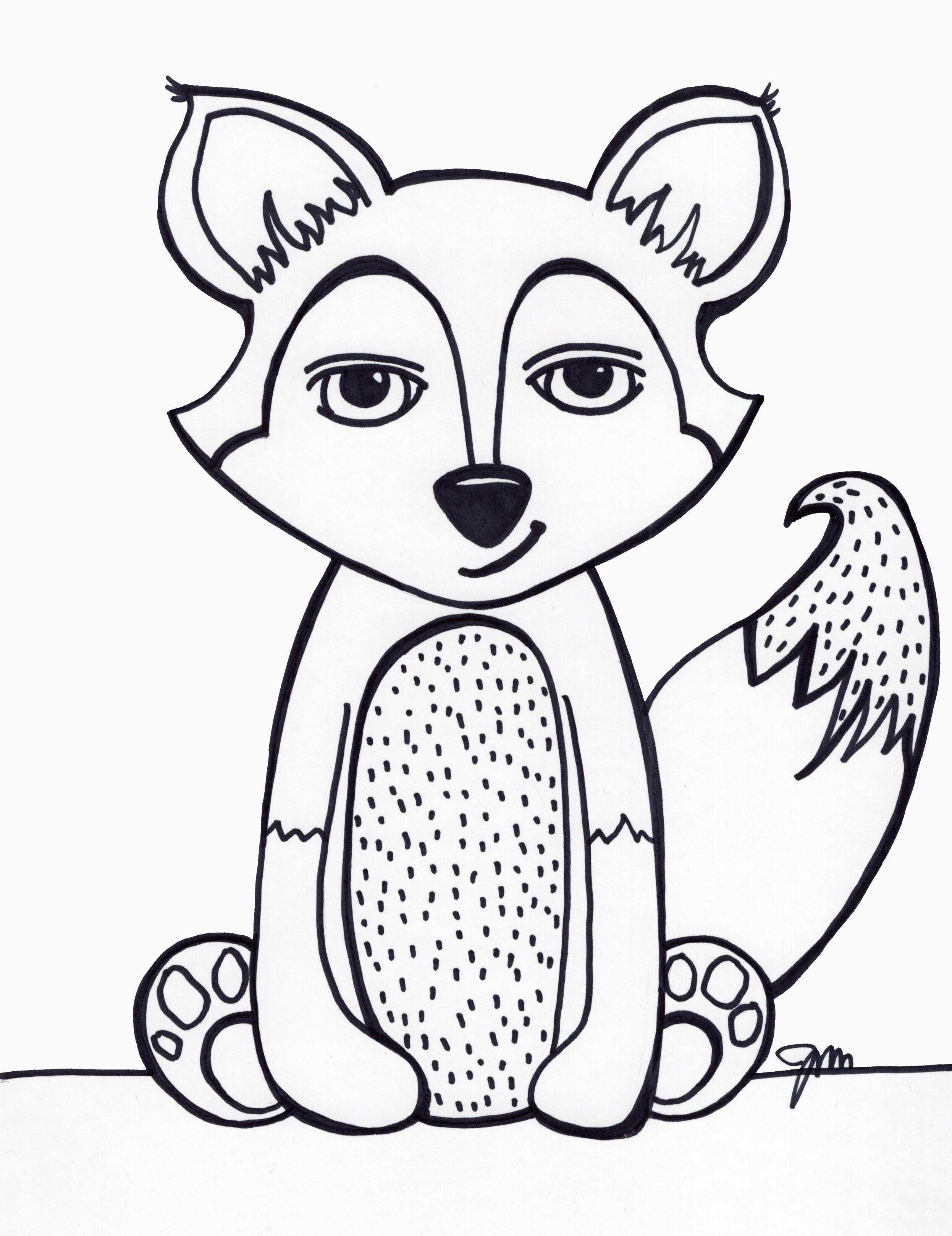 190+ Fox Coloring Pages Printable 47