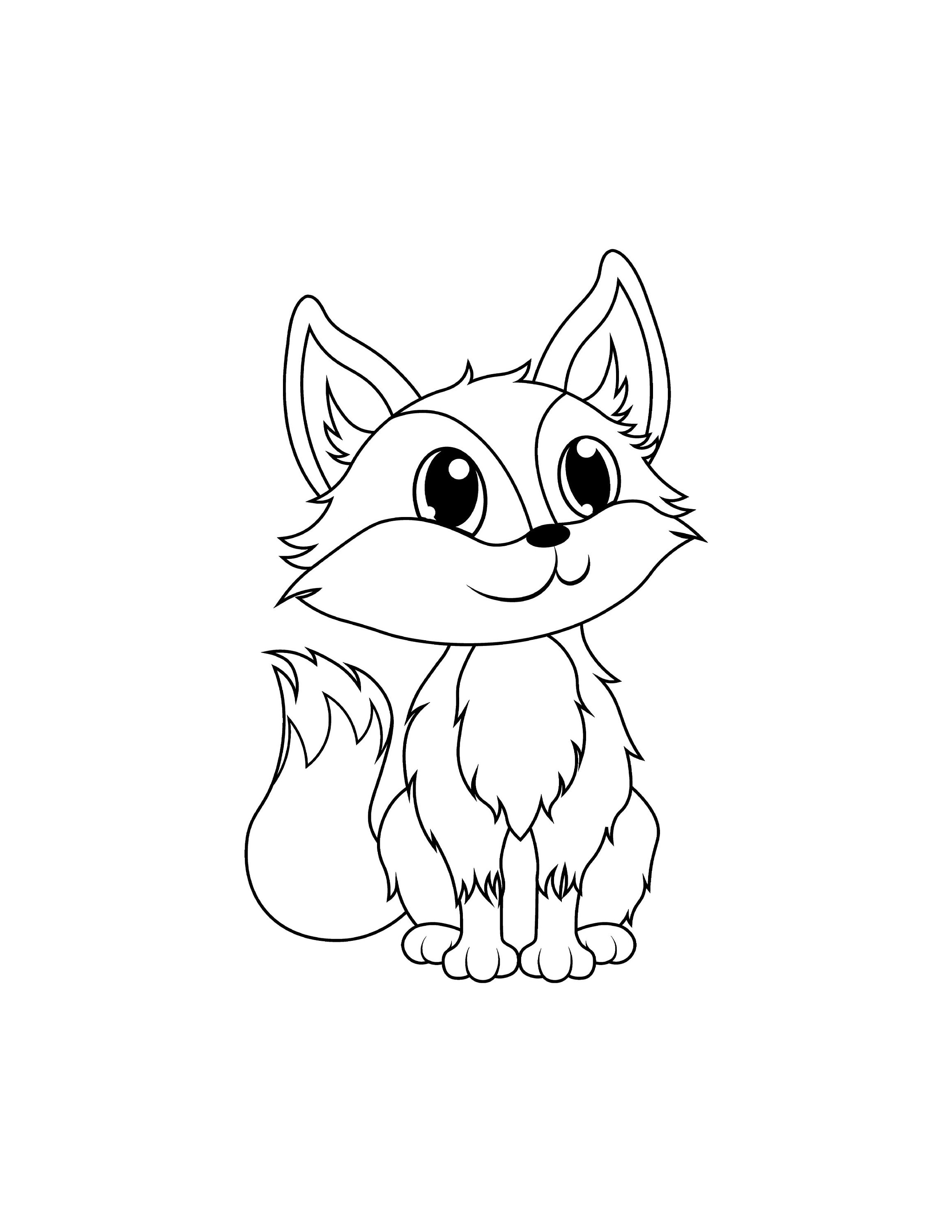 190+ Fox Coloring Pages Printable 5