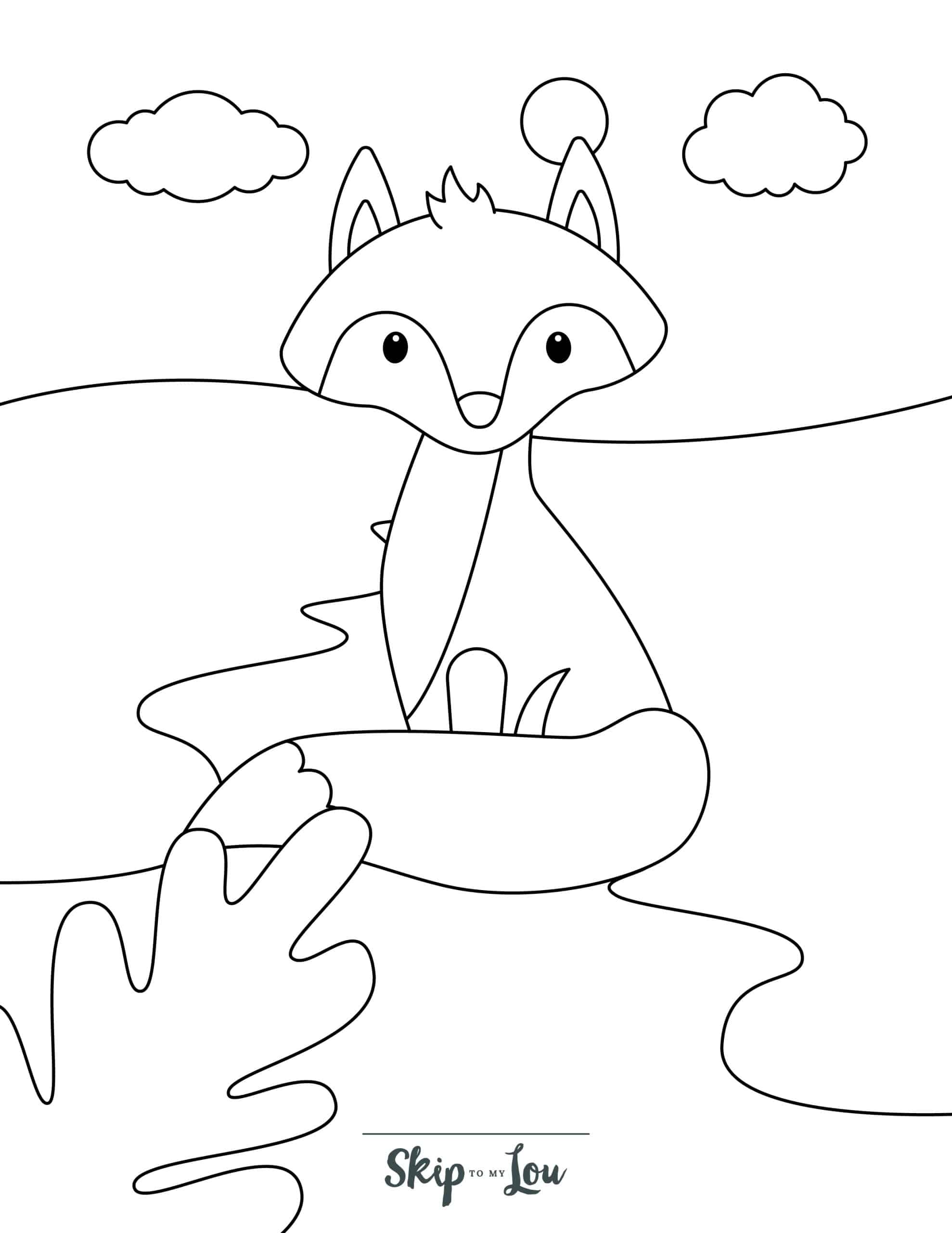 190+ Fox Coloring Pages Printable 54