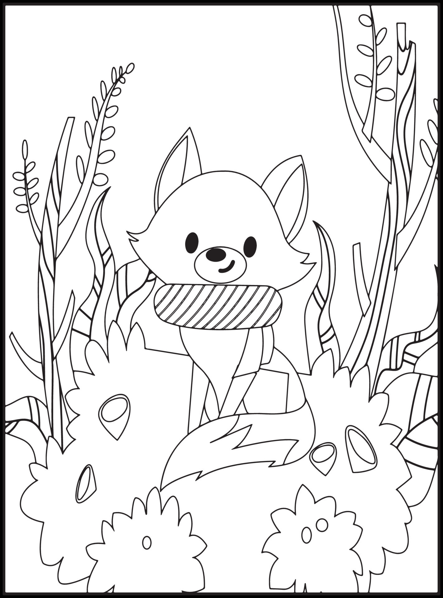 190+ Fox Coloring Pages Printable 56