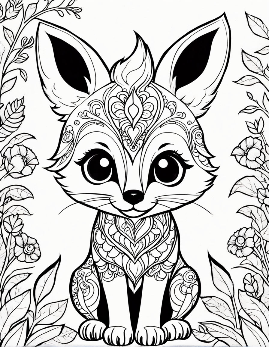 190+ Fox Coloring Pages Printable 57