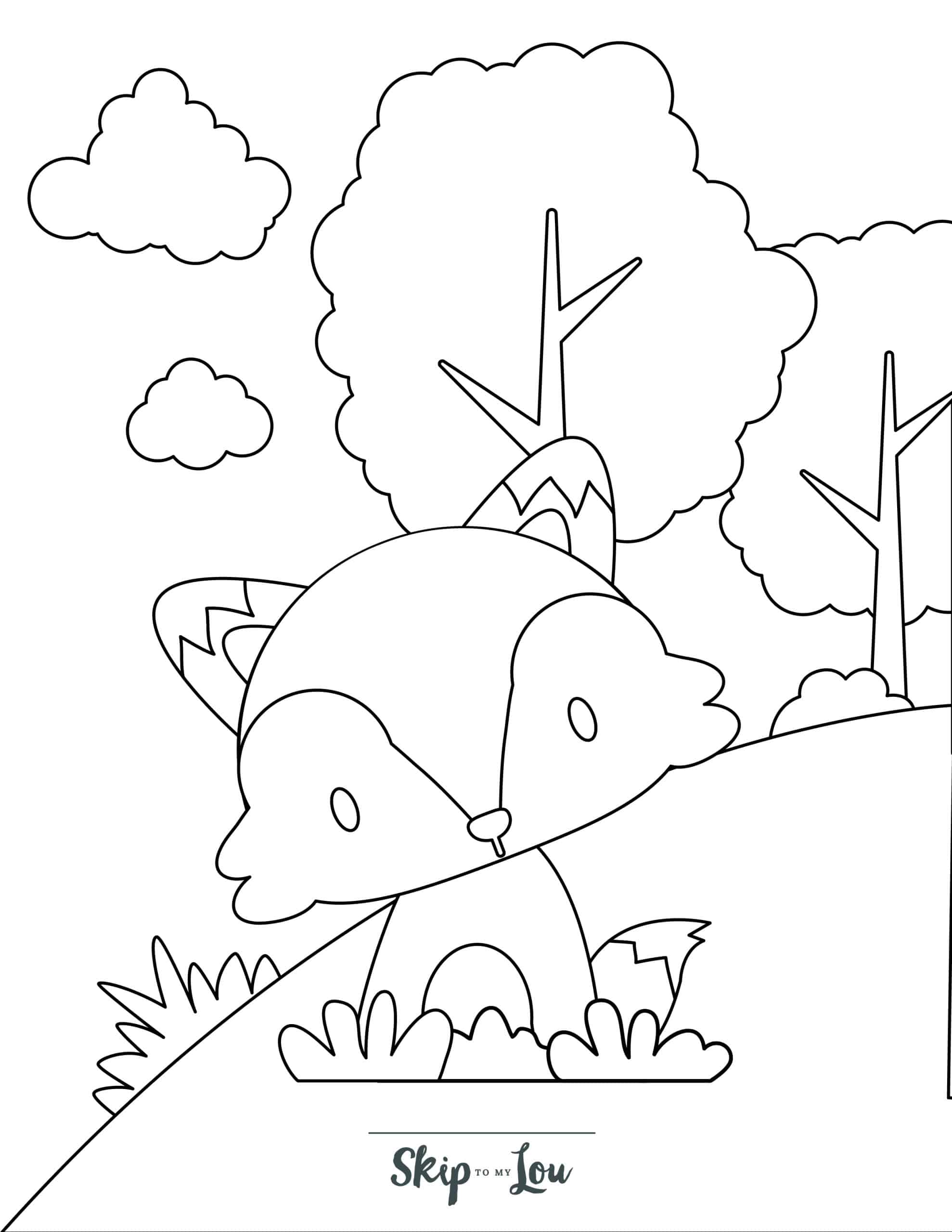 190+ Fox Coloring Pages Printable 58