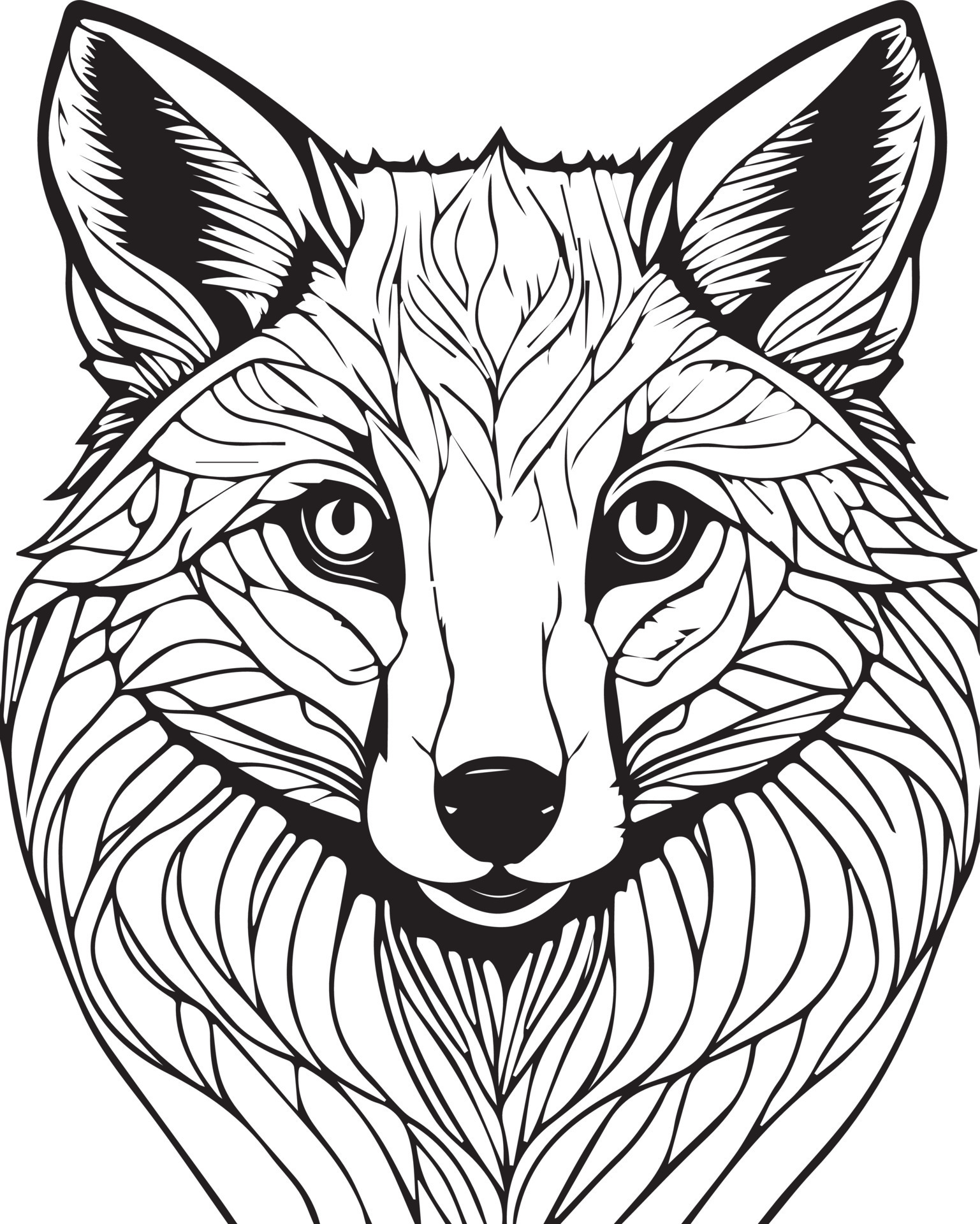 190+ Fox Coloring Pages Printable 59