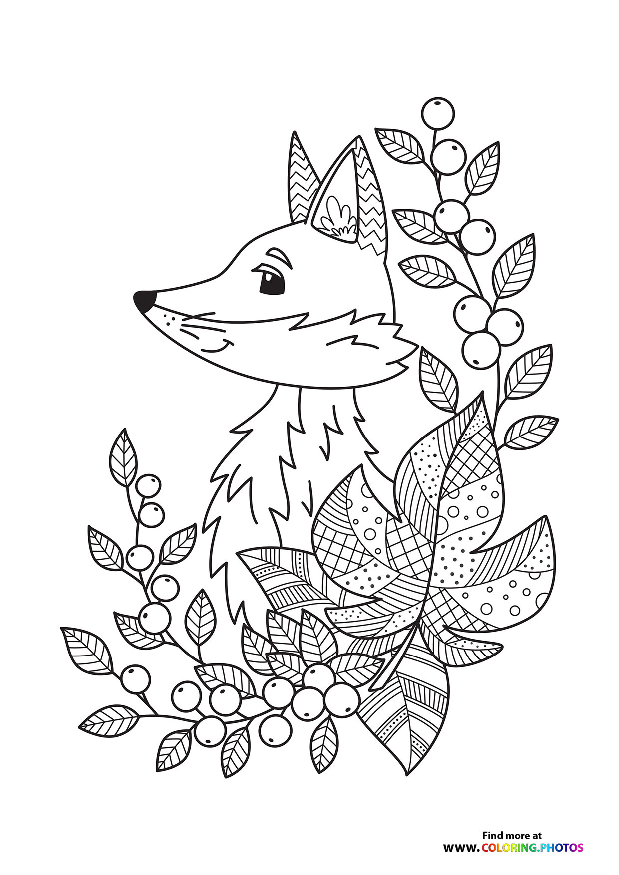 190+ Fox Coloring Pages Printable 74