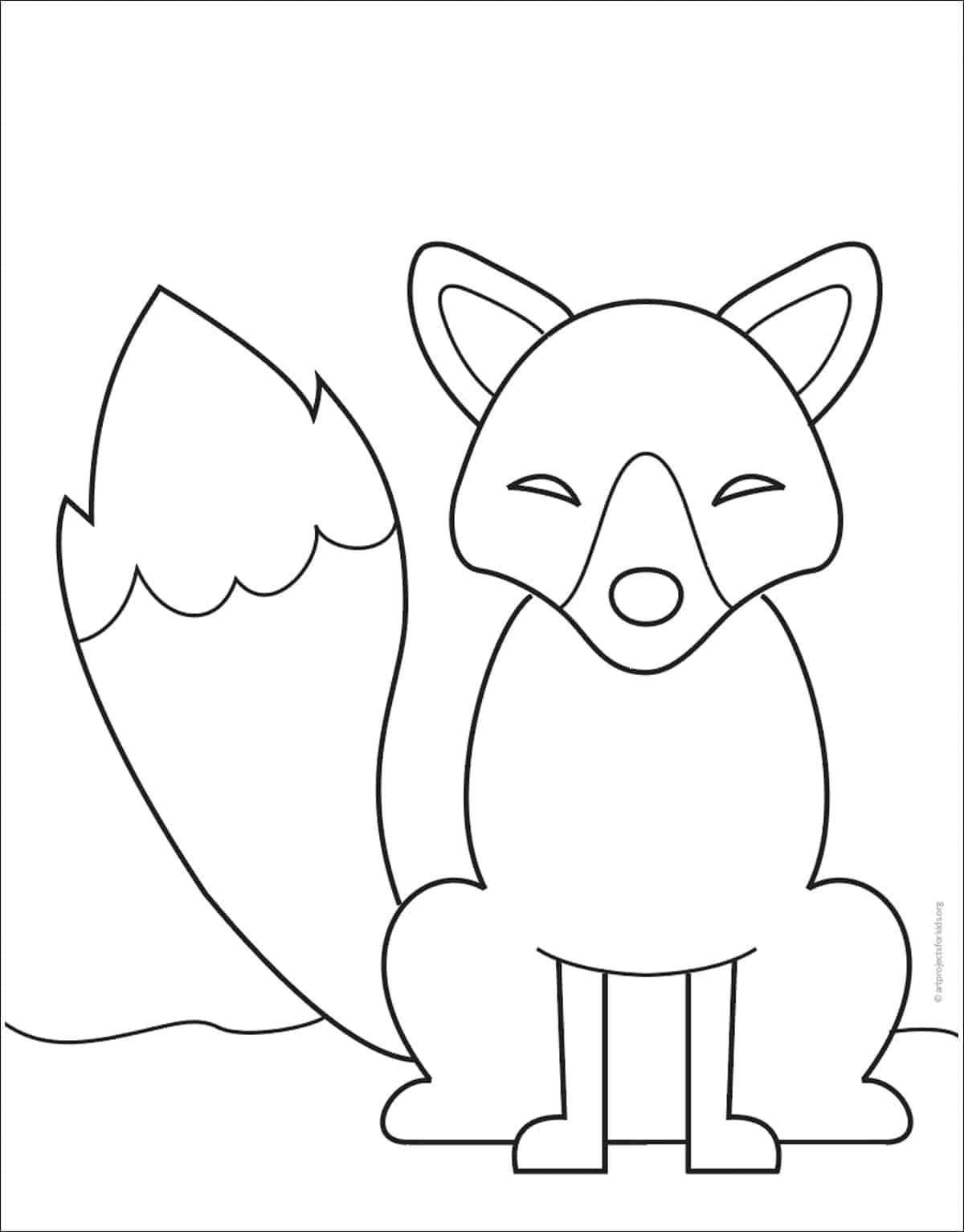 190+ Fox Coloring Pages Printable 76