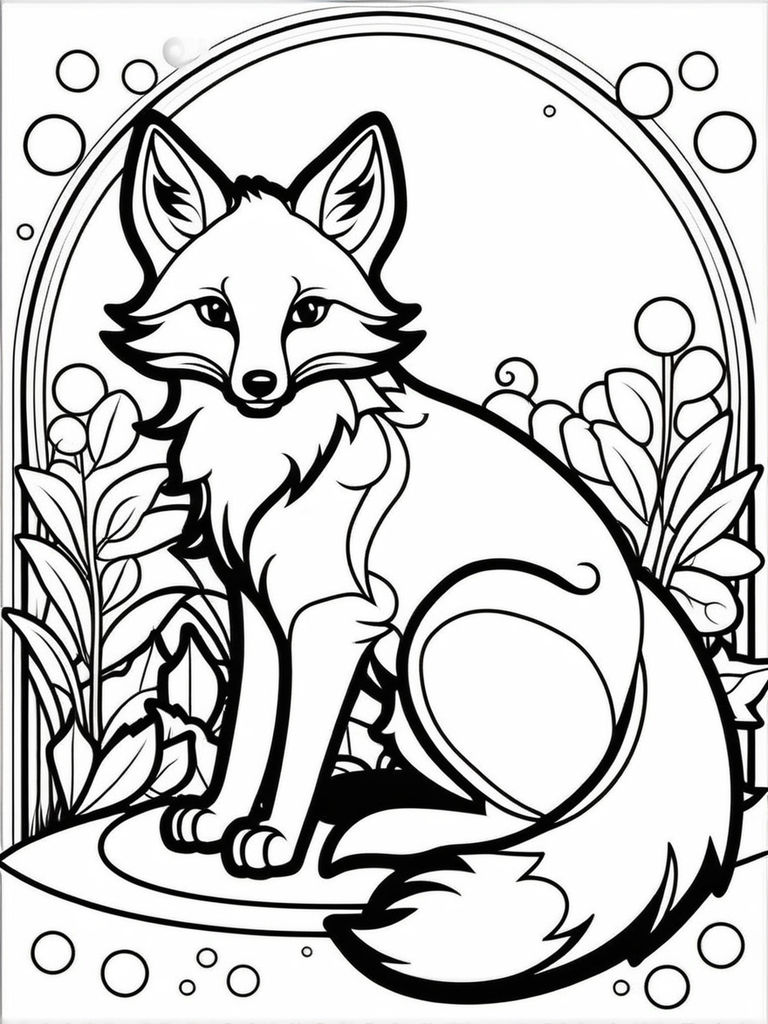 190+ Fox Coloring Pages Printable 78