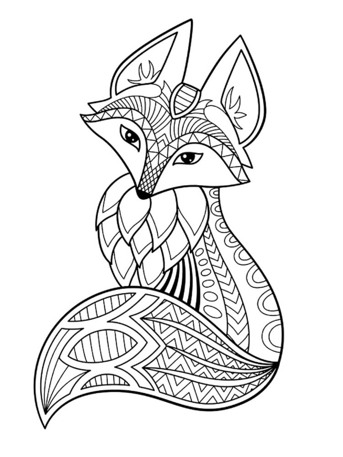 190+ Fox Coloring Pages Printable 79