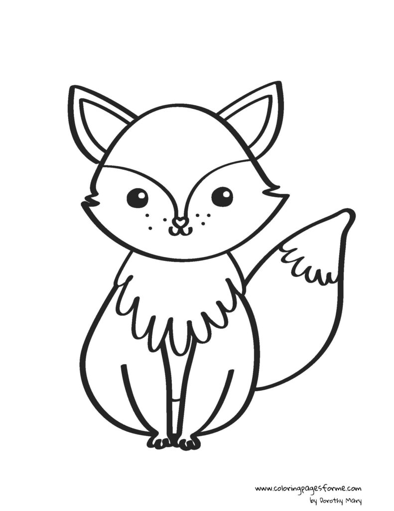 190+ Fox Coloring Pages Printable 82