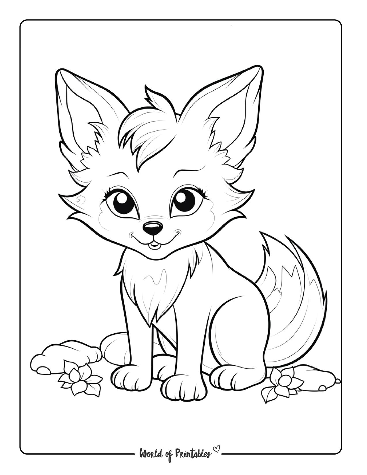 190+ Fox Coloring Pages Printable 85