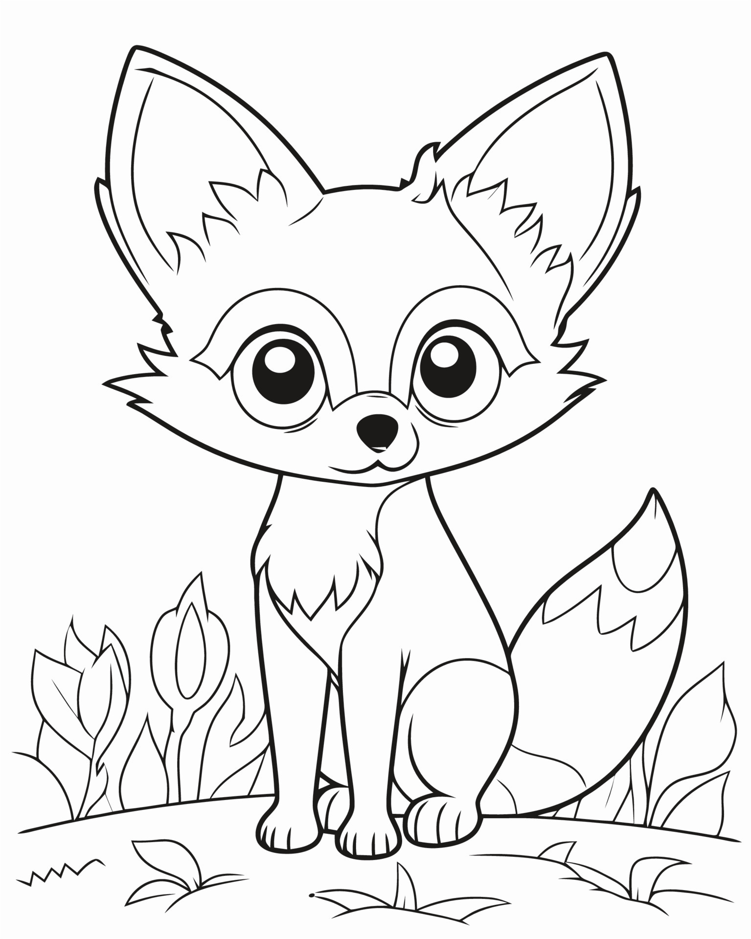 190+ Fox Coloring Pages Printable 89