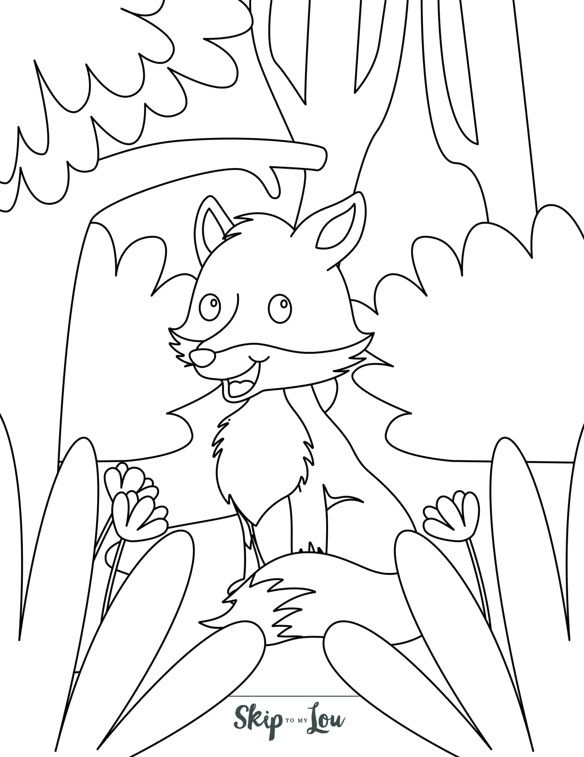 190+ Fox Coloring Pages Printable 91