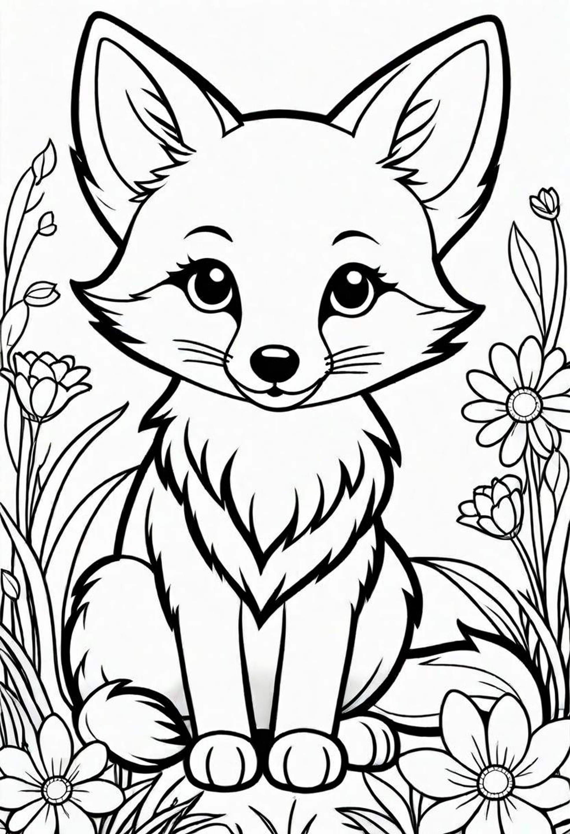 190+ Fox Coloring Pages Printable 92