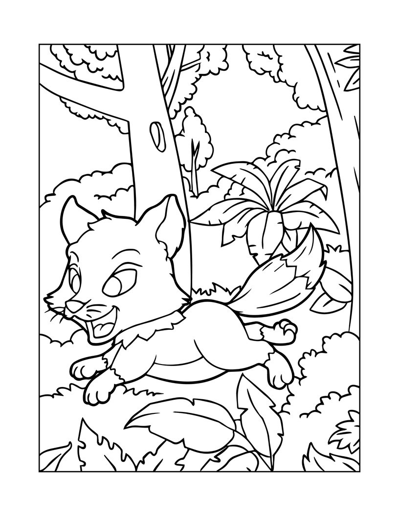 190+ Fox Coloring Pages Printable 94