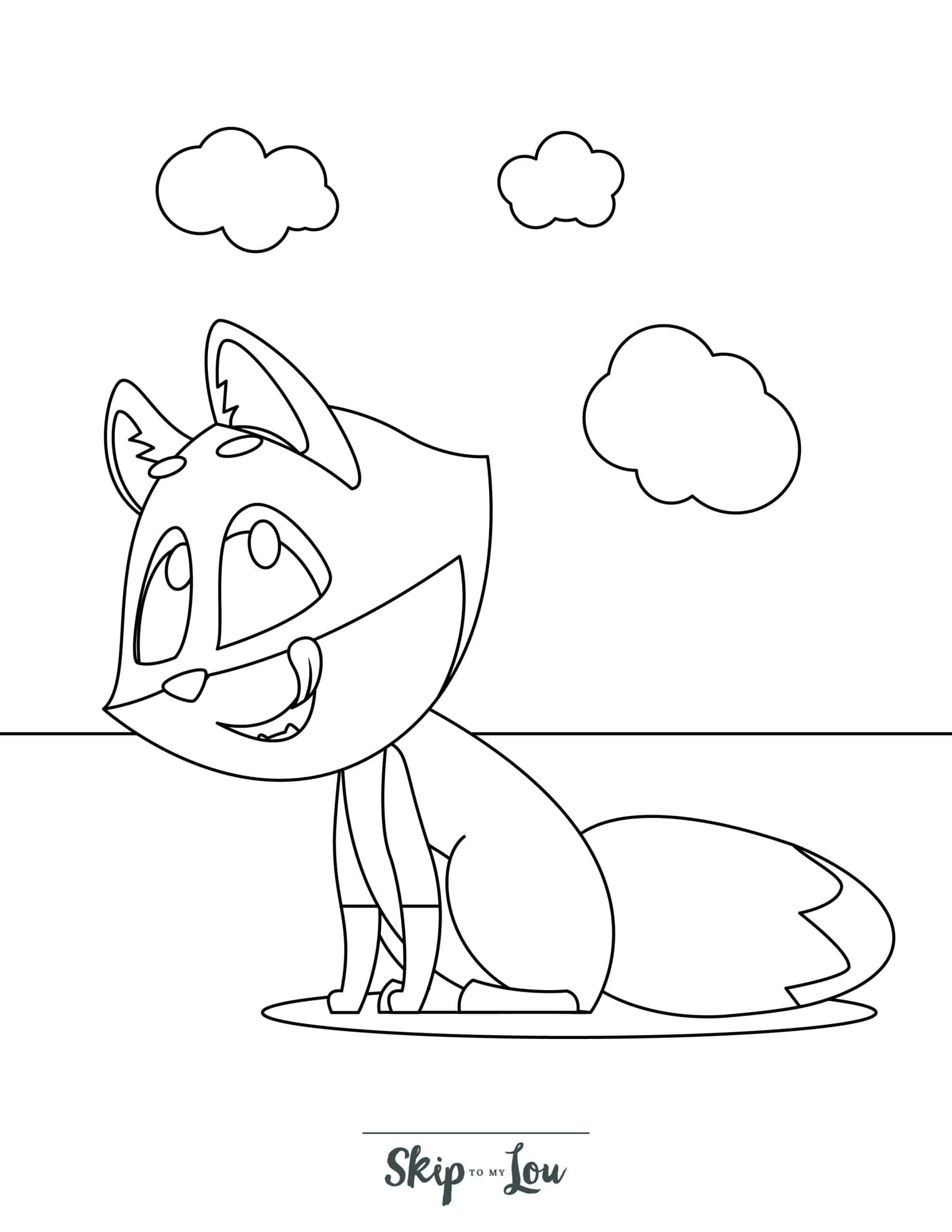 190+ Fox Coloring Pages Printable 95