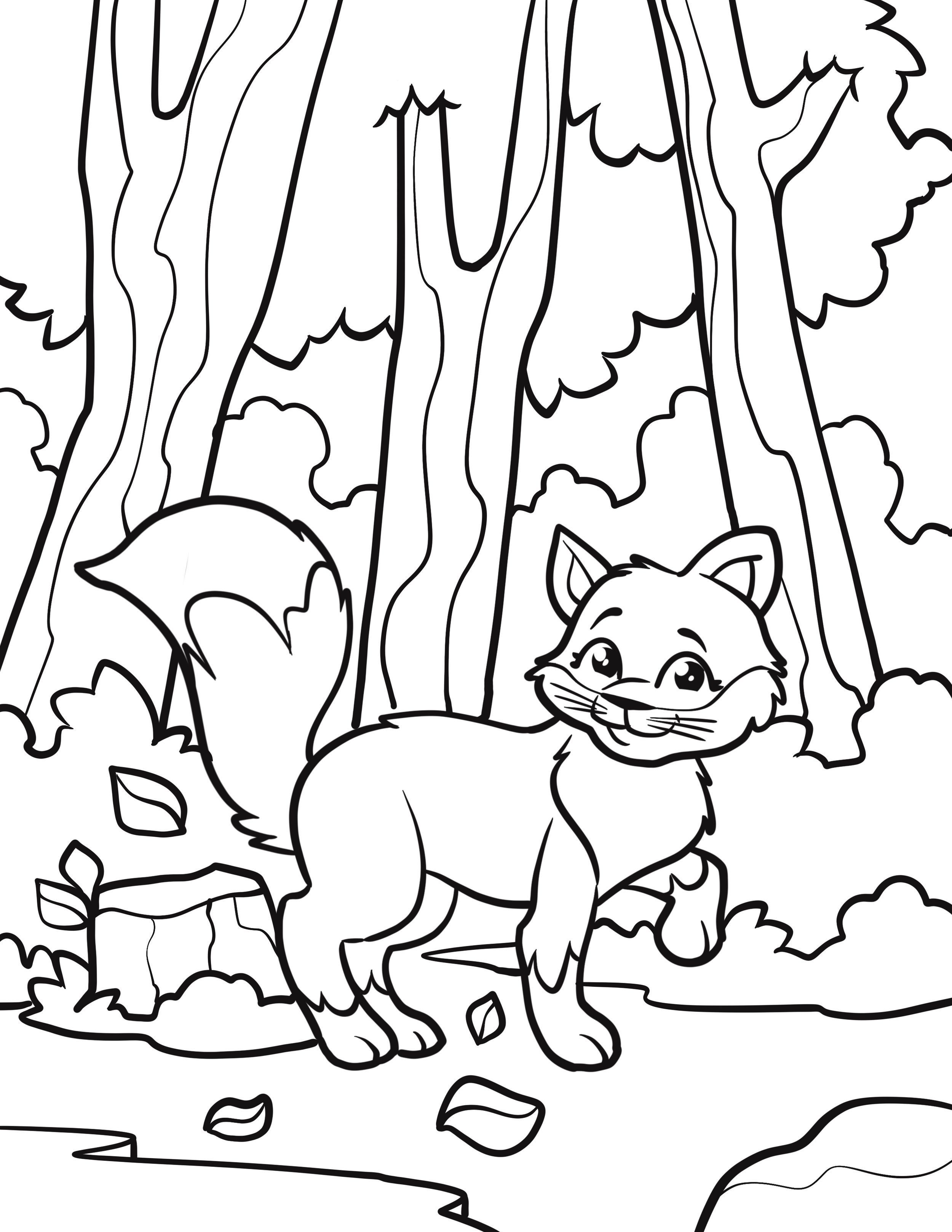 190+ Fox Coloring Pages Printable 99