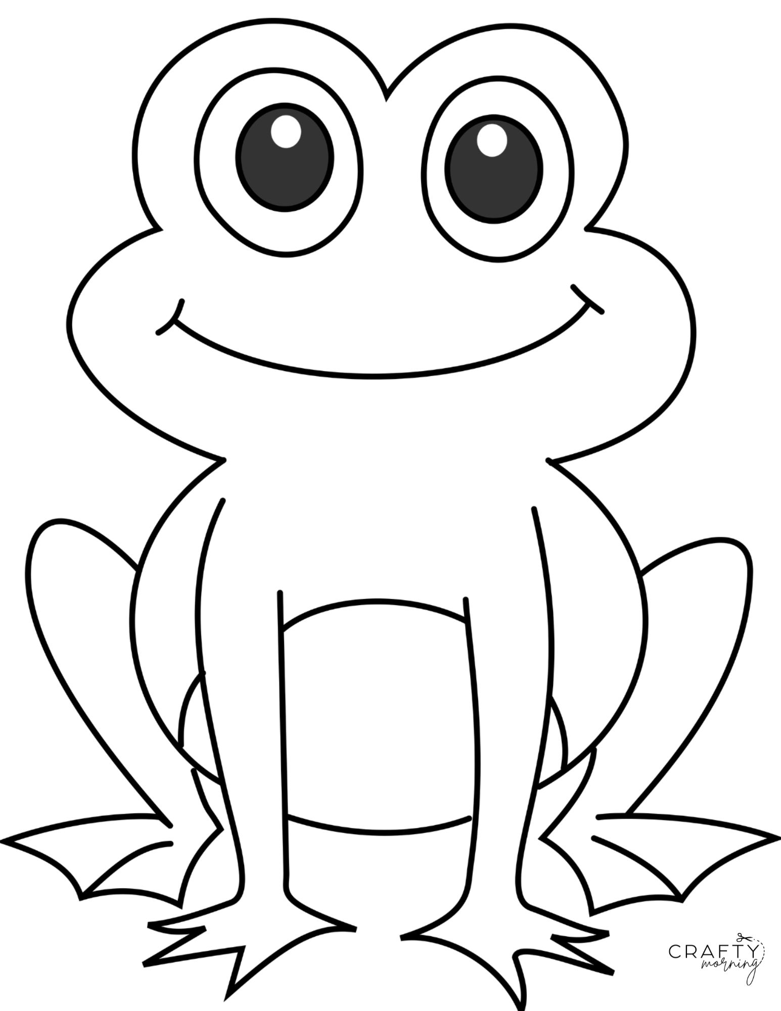 190+ Frog Coloring Page Designs 110