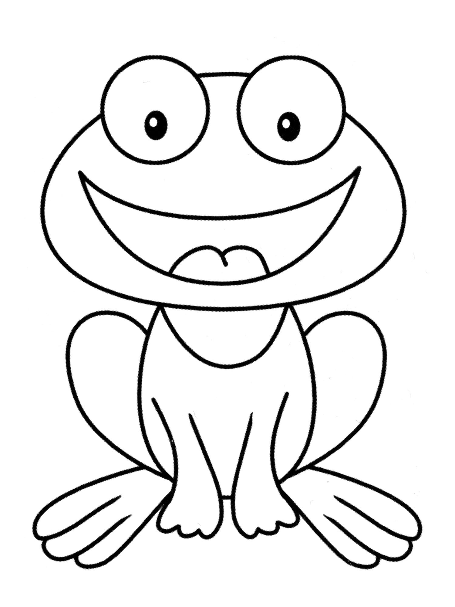 190+ Frog Coloring Page Designs 12