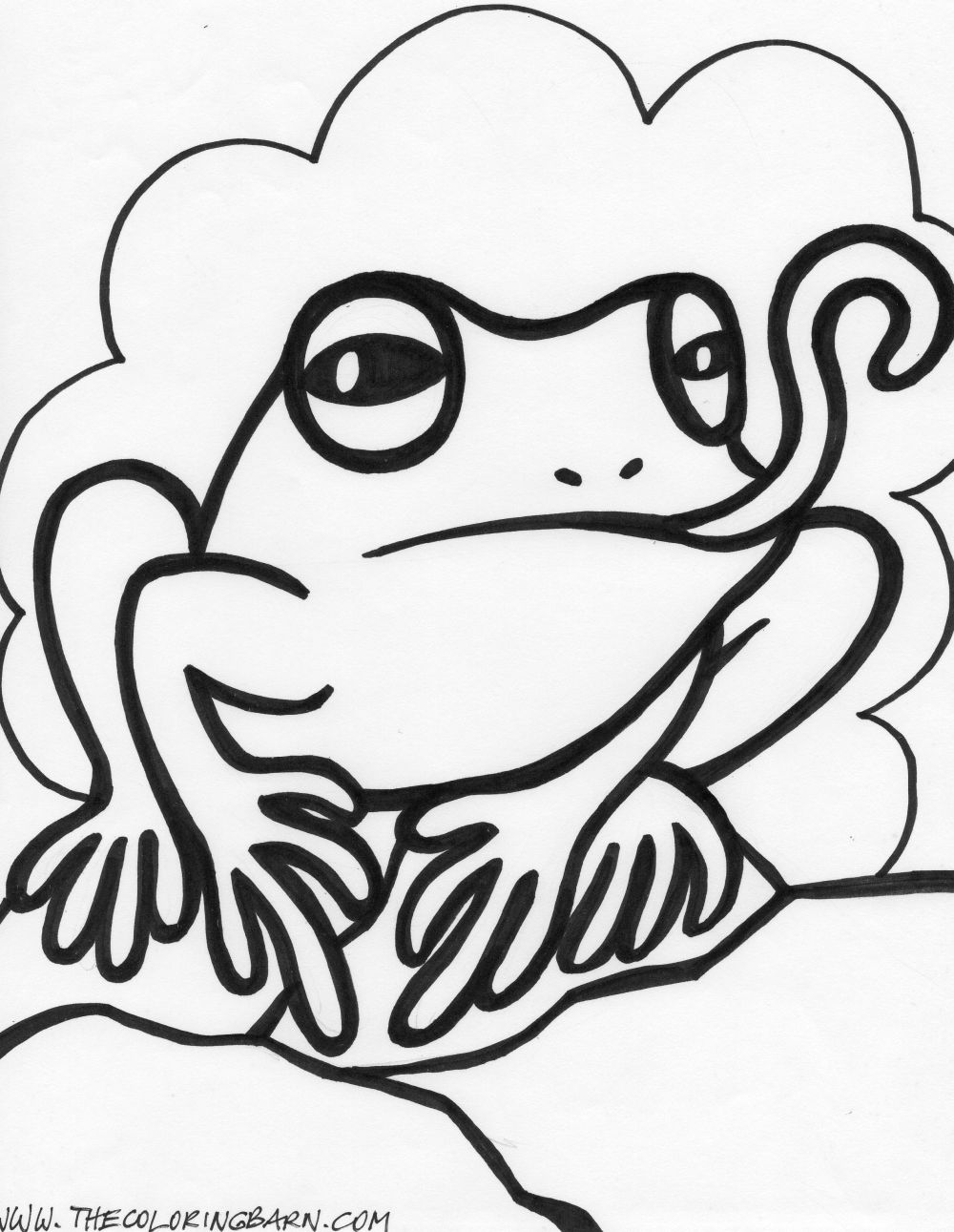 190+ Frog Coloring Page Designs 123